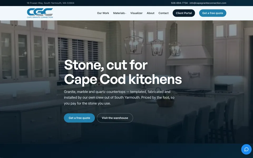 Cape Granite Connection website