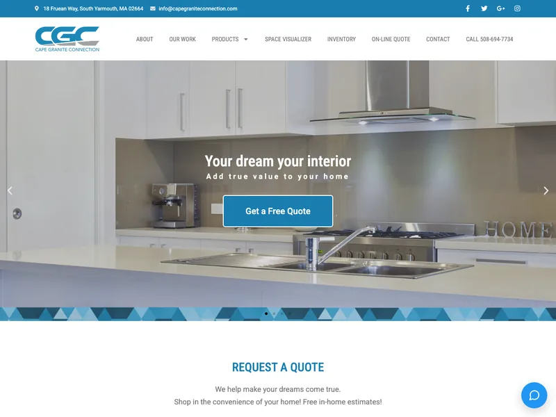 Cape Granite Connection website