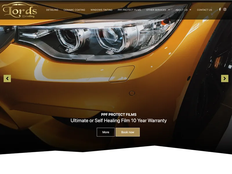 Lords Detailing website
