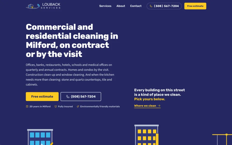 Louback Services website