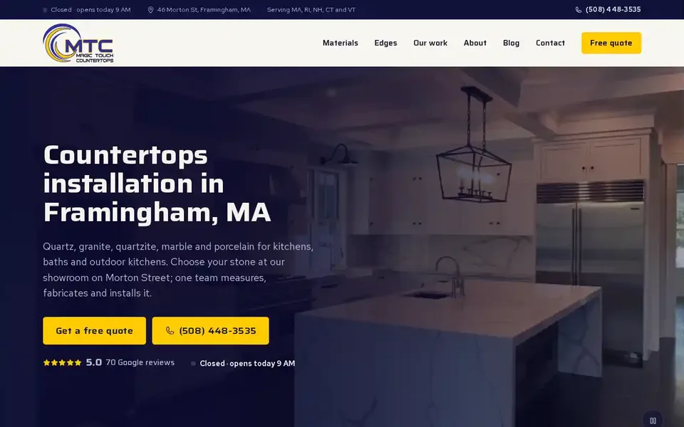 Magic Touch Countertops website