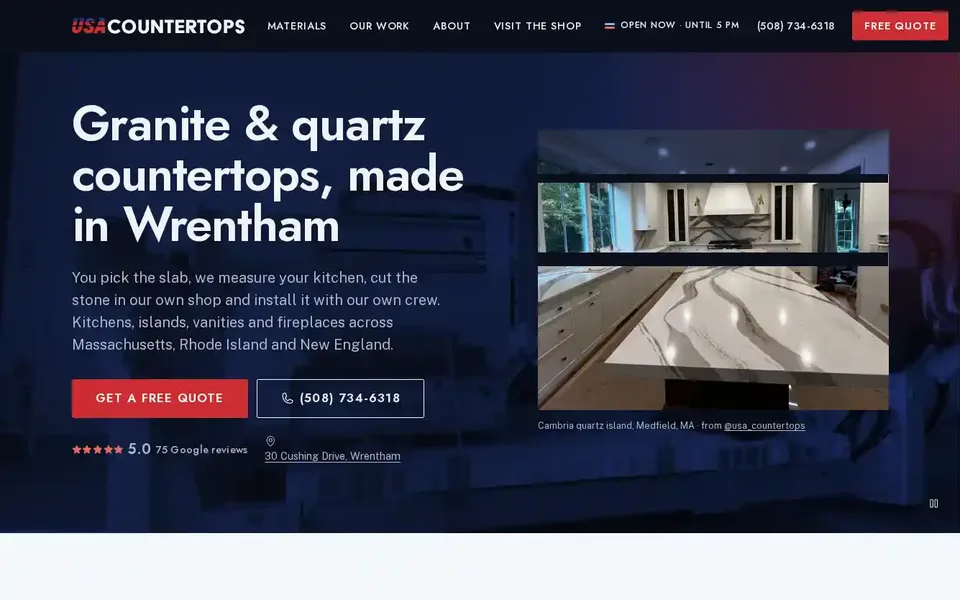 USA Countertops website